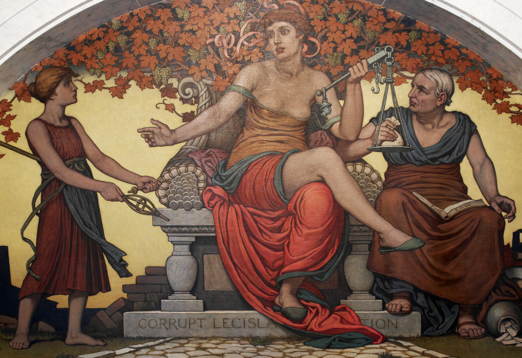 Source: Elihu Vedder; Corrupt-Legislation Content Illustration