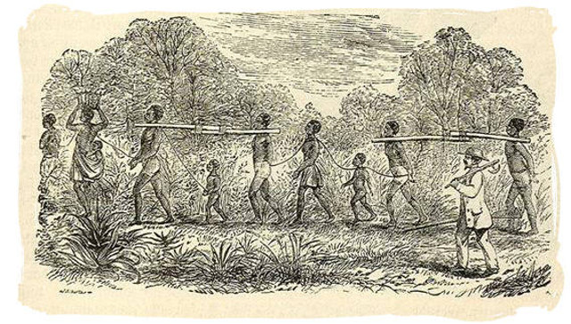 Source: Wikimedia Commons; Slave Transport in Africa Content Illustration