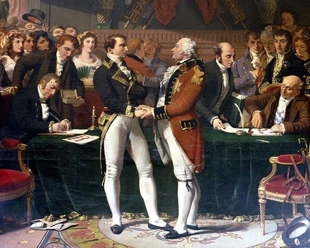 Source: Jules-Claude Ziegler; The Treaty of Amiens Content Illustration